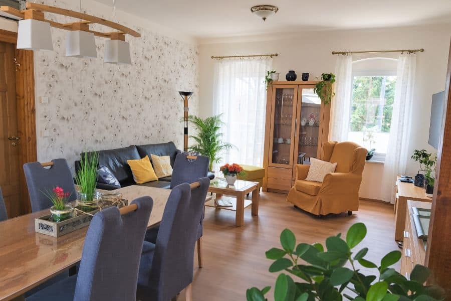 Living area of the Wasserturm apartment