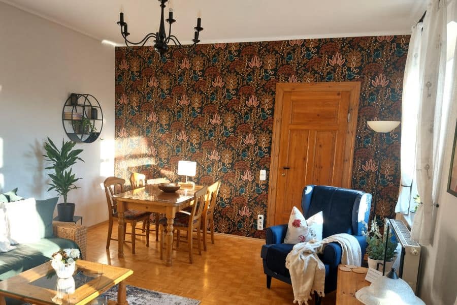 Living room of the Weinbergblick apartment