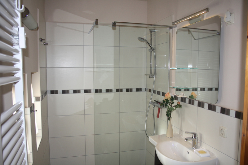 Badezimmer der Ferienwohnung Weinbergblick